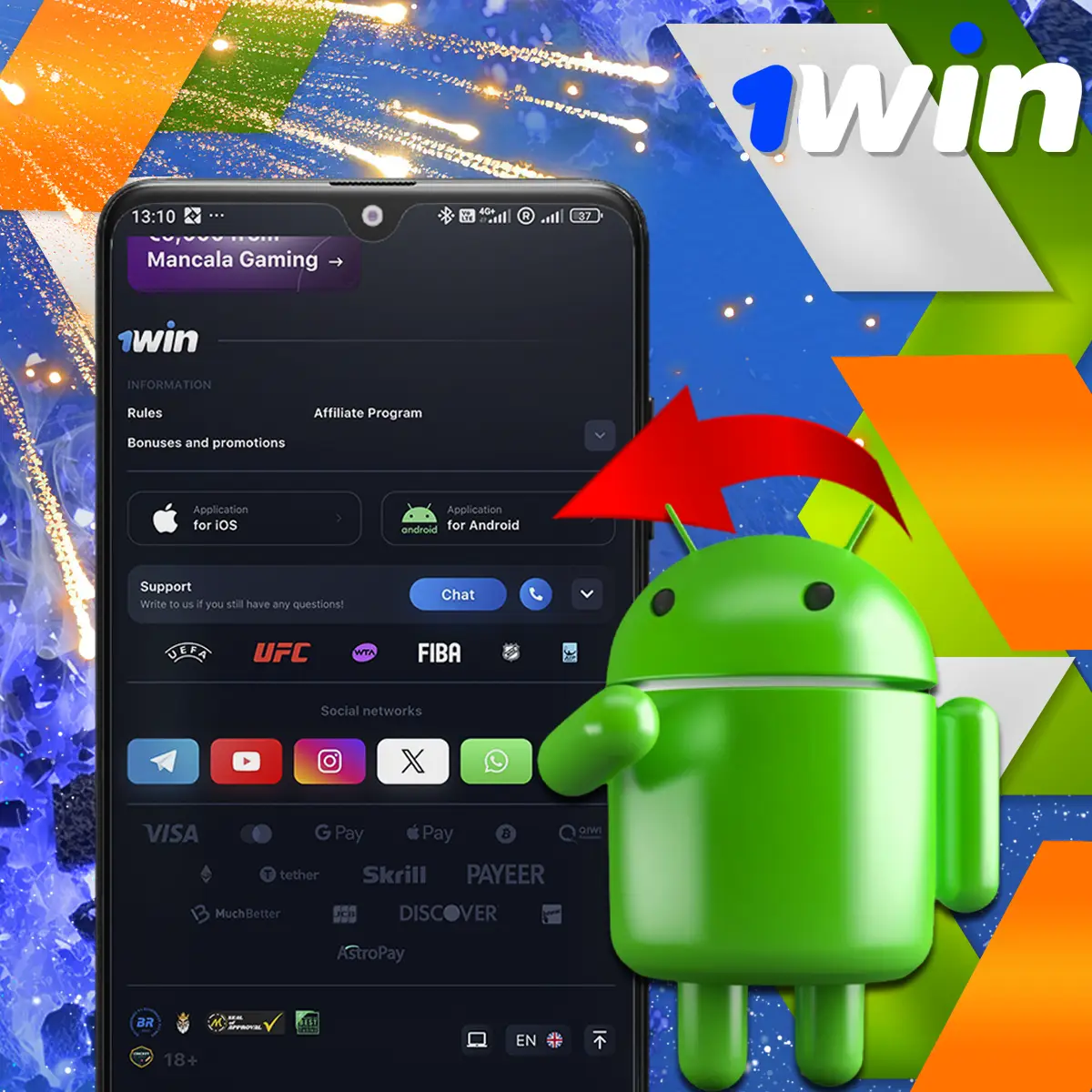 Download the 1Win Aviator App on Android