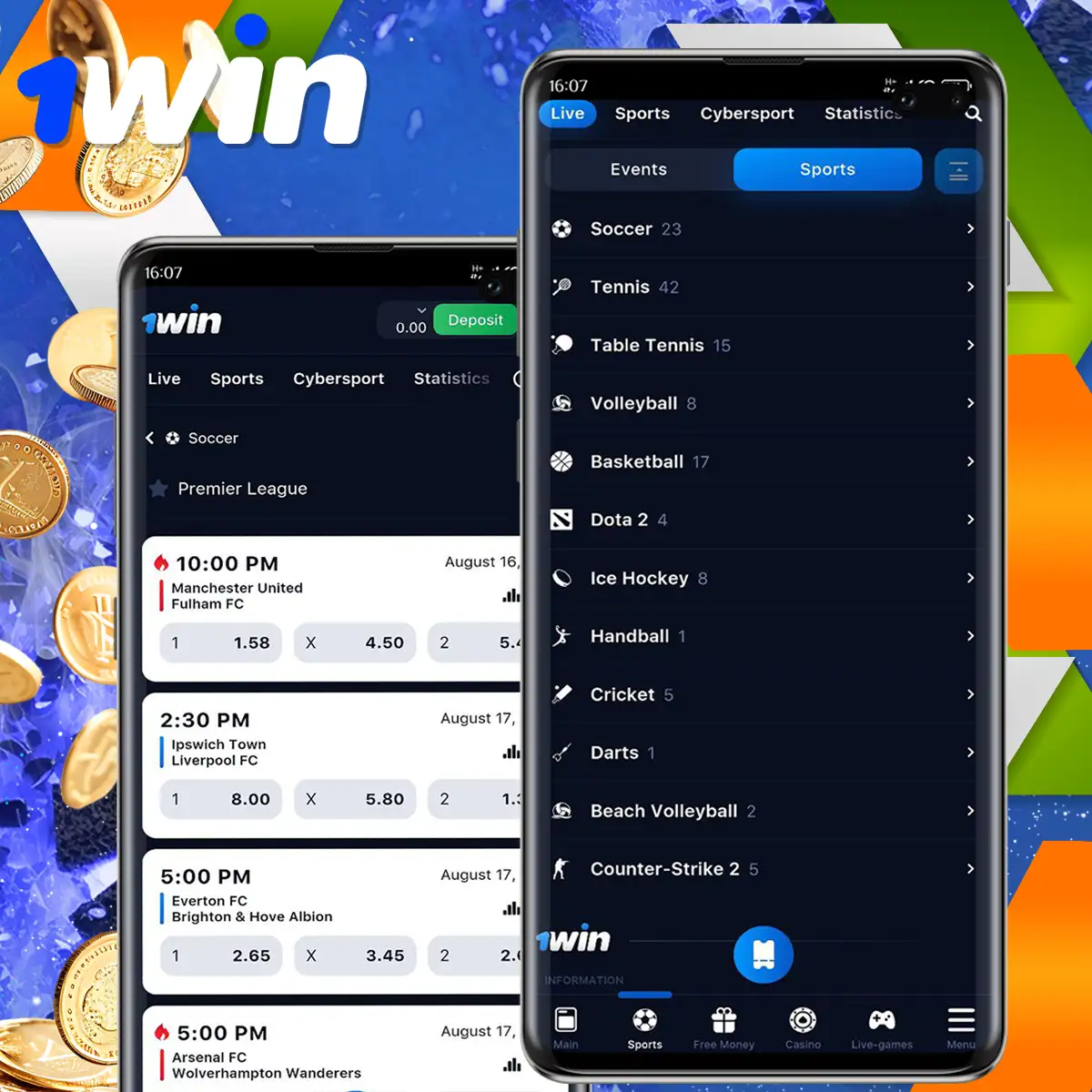 What Betting Options are available in the 1Win India app