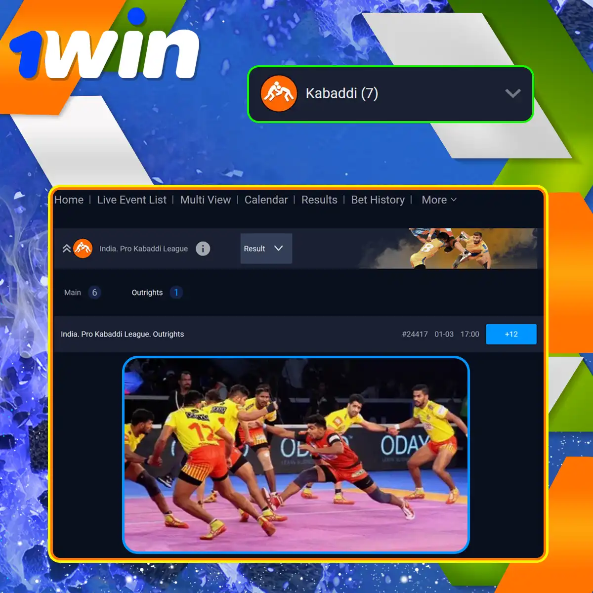 Betting on Kabaddi