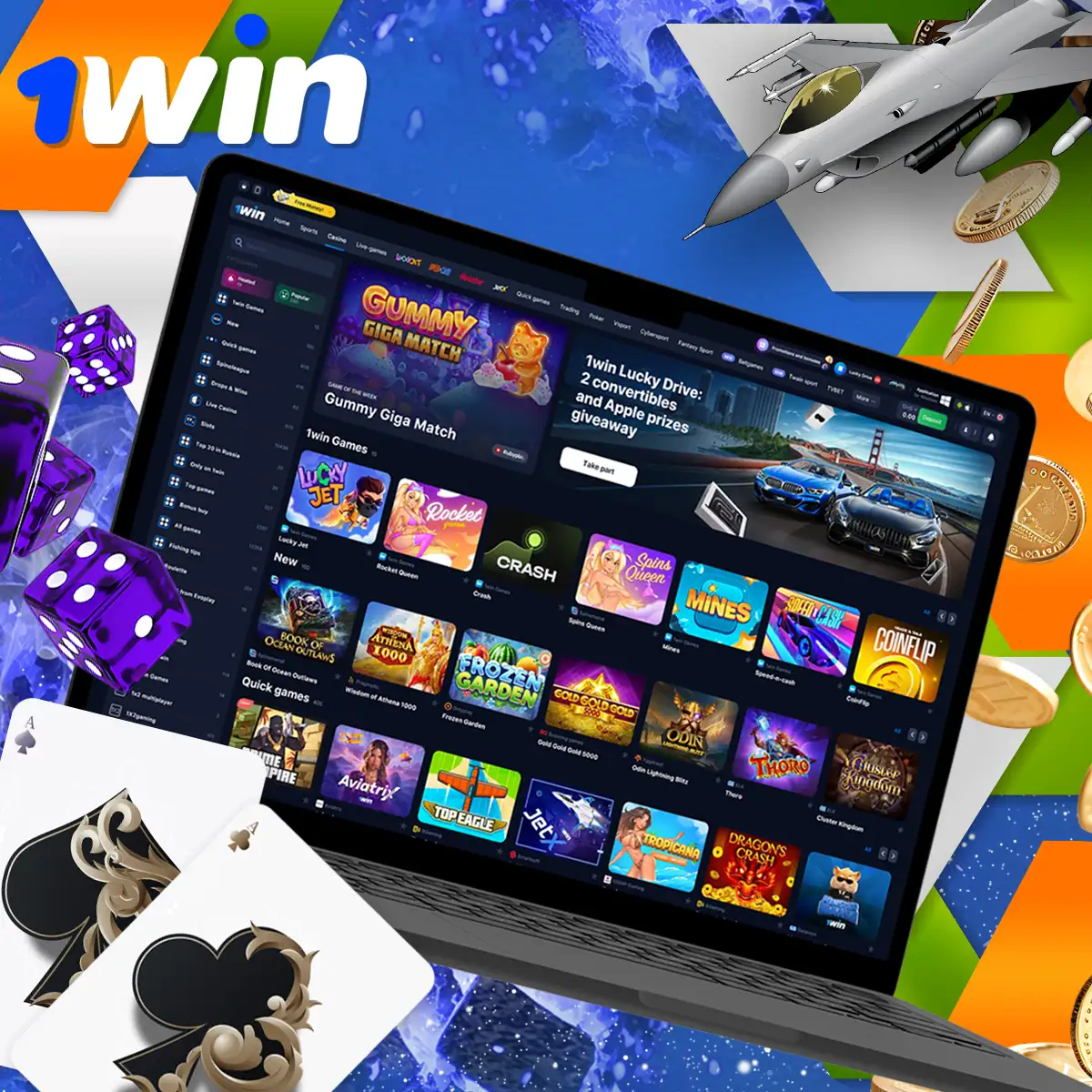 Main features of 1Win casino