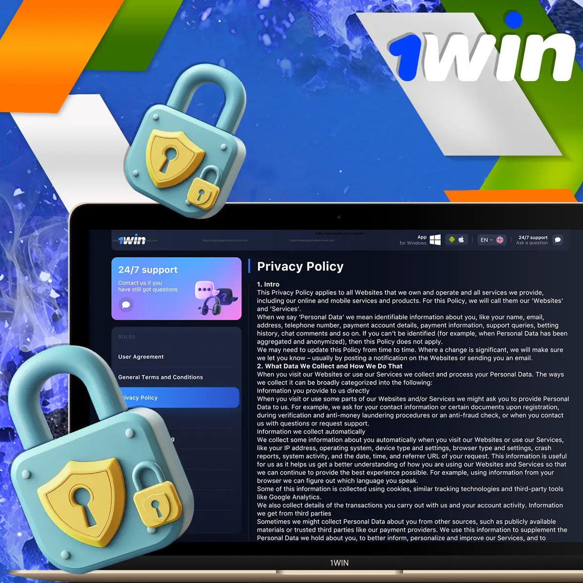 Privacy Policy 1Win India