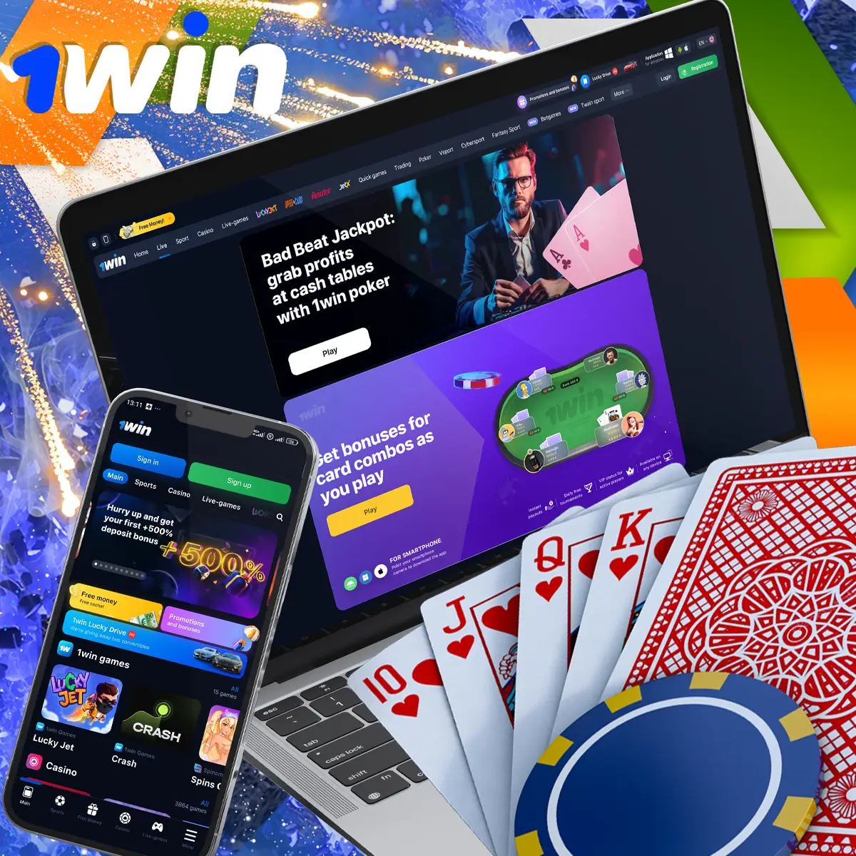 Pros and cons of betting on poker 1Win