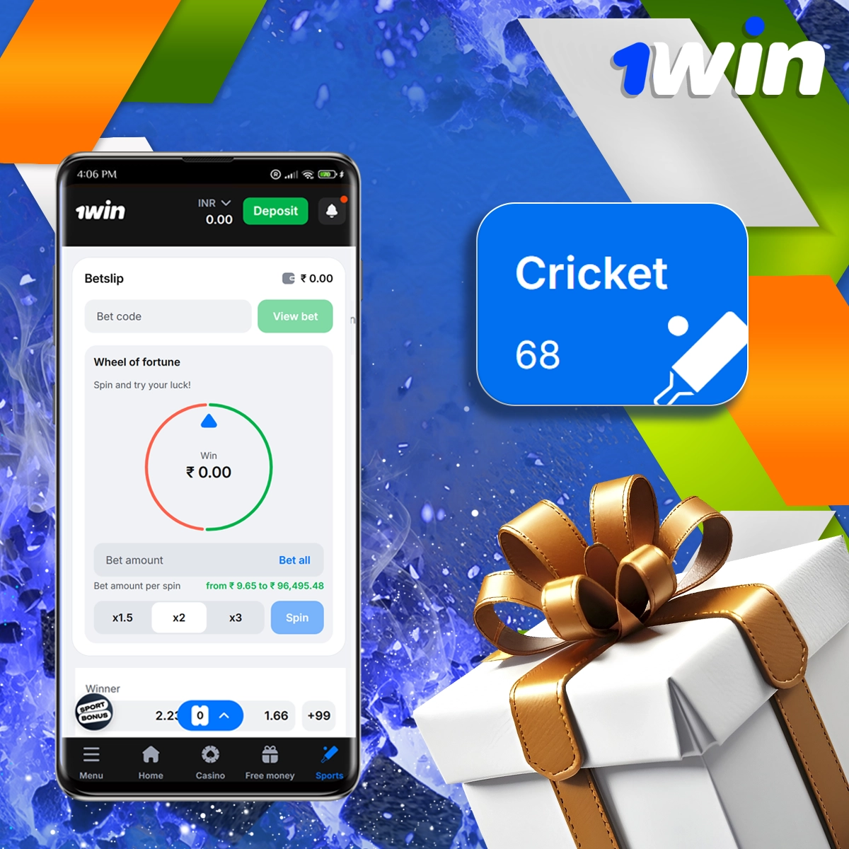 Bonuses for Cricket Betting at 1win